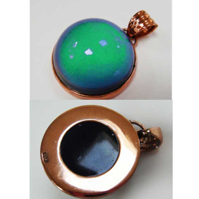Mirage-26mm Round Jewel-Copper-Color Changing-Quantity 1 Pendant
