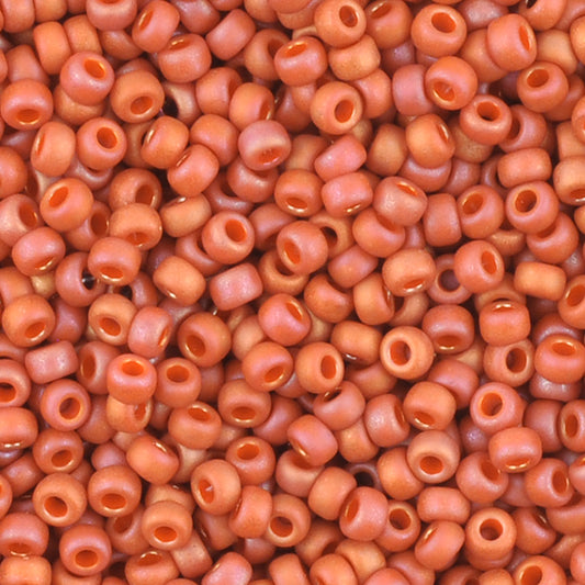 Seed Beads-11/0 Round-4695 Frost Opaque Glaze Rainbow Cardinal-Miyuki-16 Grams Tamara Scott Designs