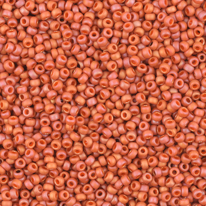 Seed Beads-11/0 Round-4695 Frost Opaque Glaze Rainbow Cardinal-Miyuki-16 Grams