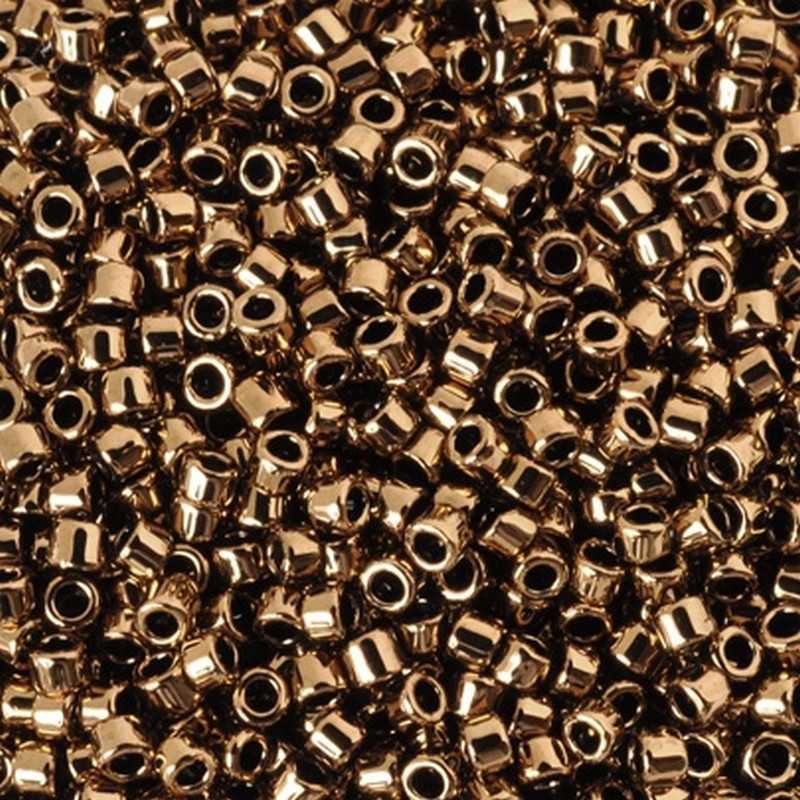 Seed Beads-1.8mm Treasure-221 Bronze-Toho-7 Grams