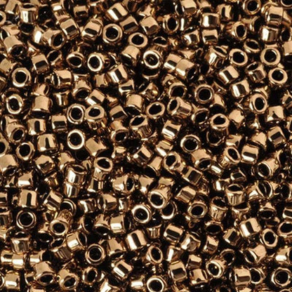 Seed Beads-1.8mm Treasure-221 Bronze-Toho-7 Grams