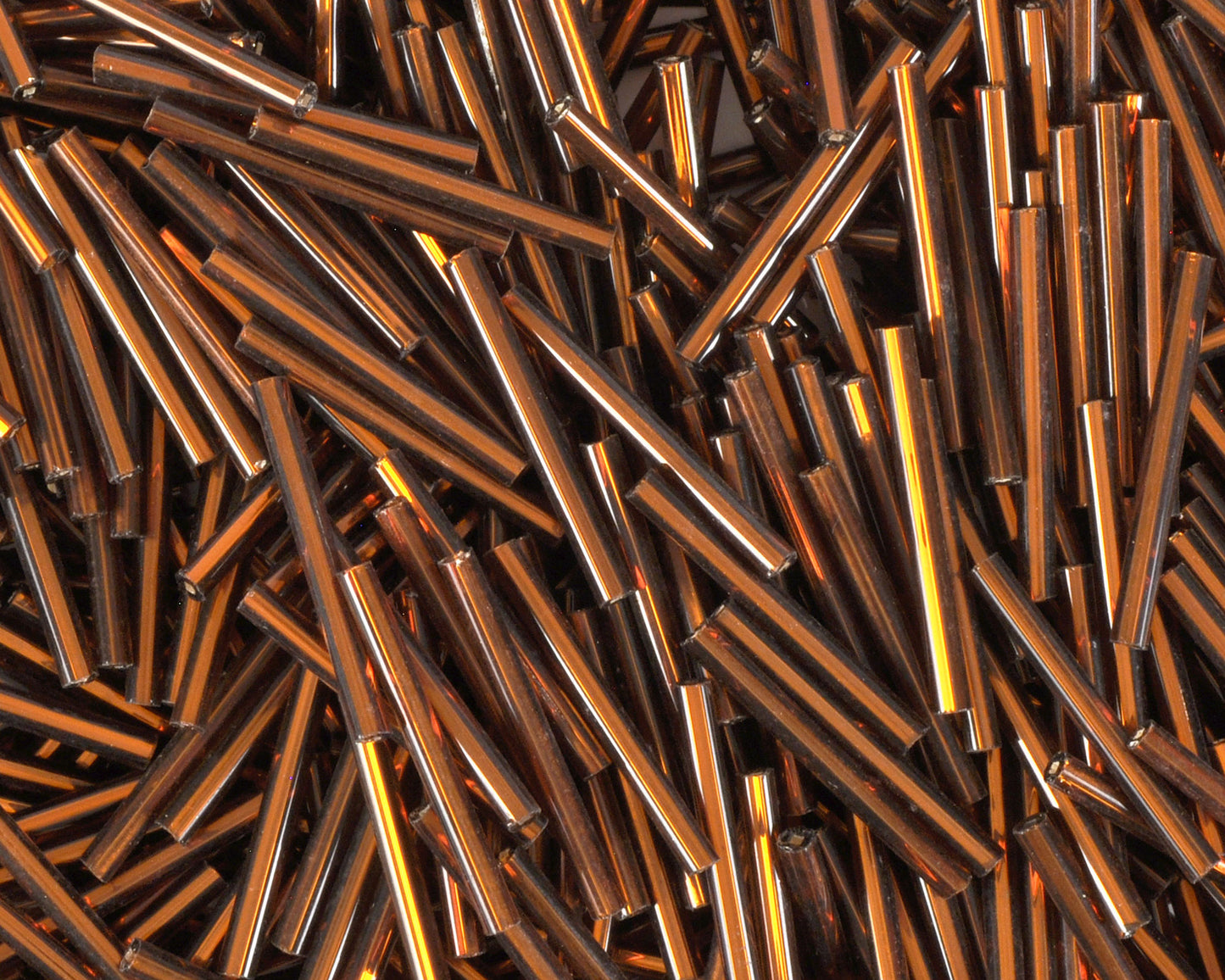 Seed Beads-25mm Bugle-Brown-Czech-Quantity 10 Tamara Scott Designs