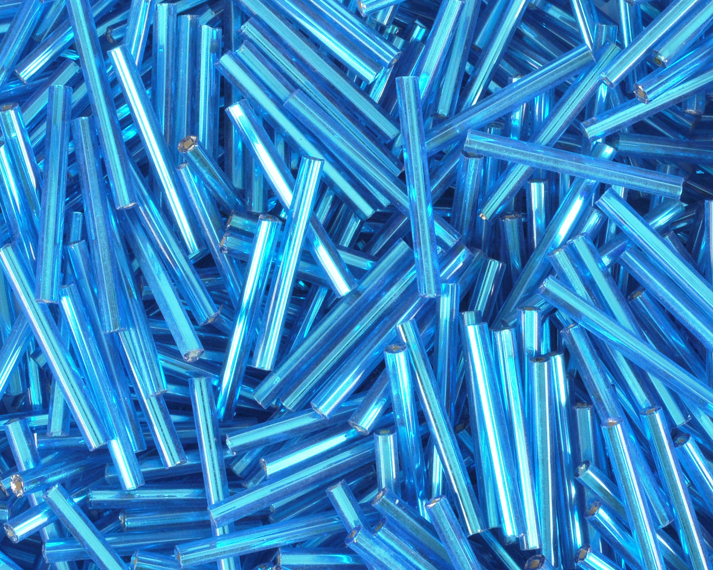 Seed Beads-25mm Bugle-Turquoise-Czech-Quantity 10 Tamara Scott Designs