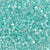 Seed Beads-4mm Cube-2605 Sparkling Aqua Green Lined Crystal-Miyuki-7 Grams