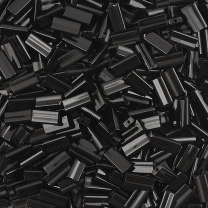 Seed Beads-4x9mm Rectangle-401 Black-Miyuki-7 Grams