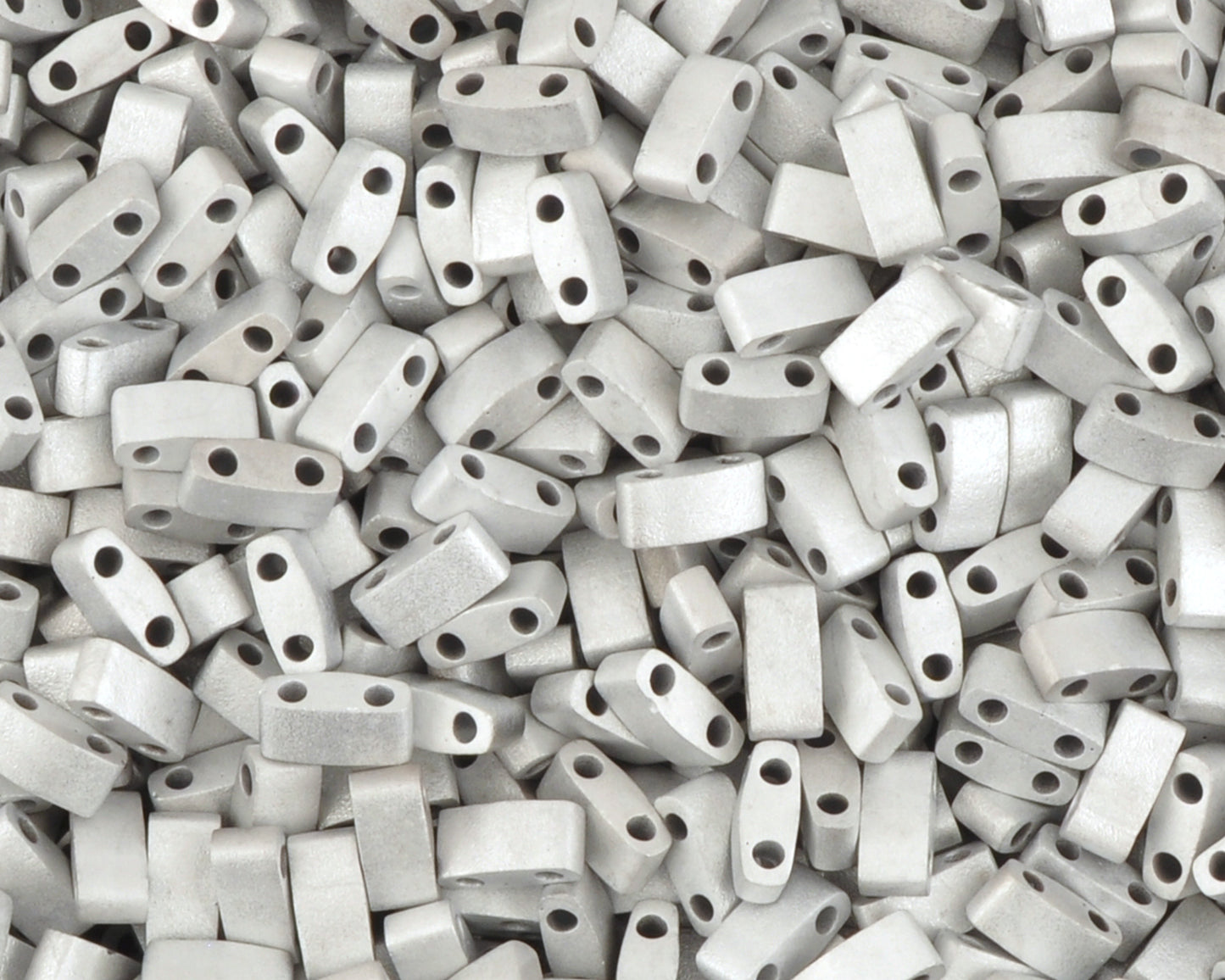 Seed Beads-5mm 1/2 Cut Tila-010 Crystal Labrador Full Matte-Miyuki-7 Grams Tamara Scott Designs