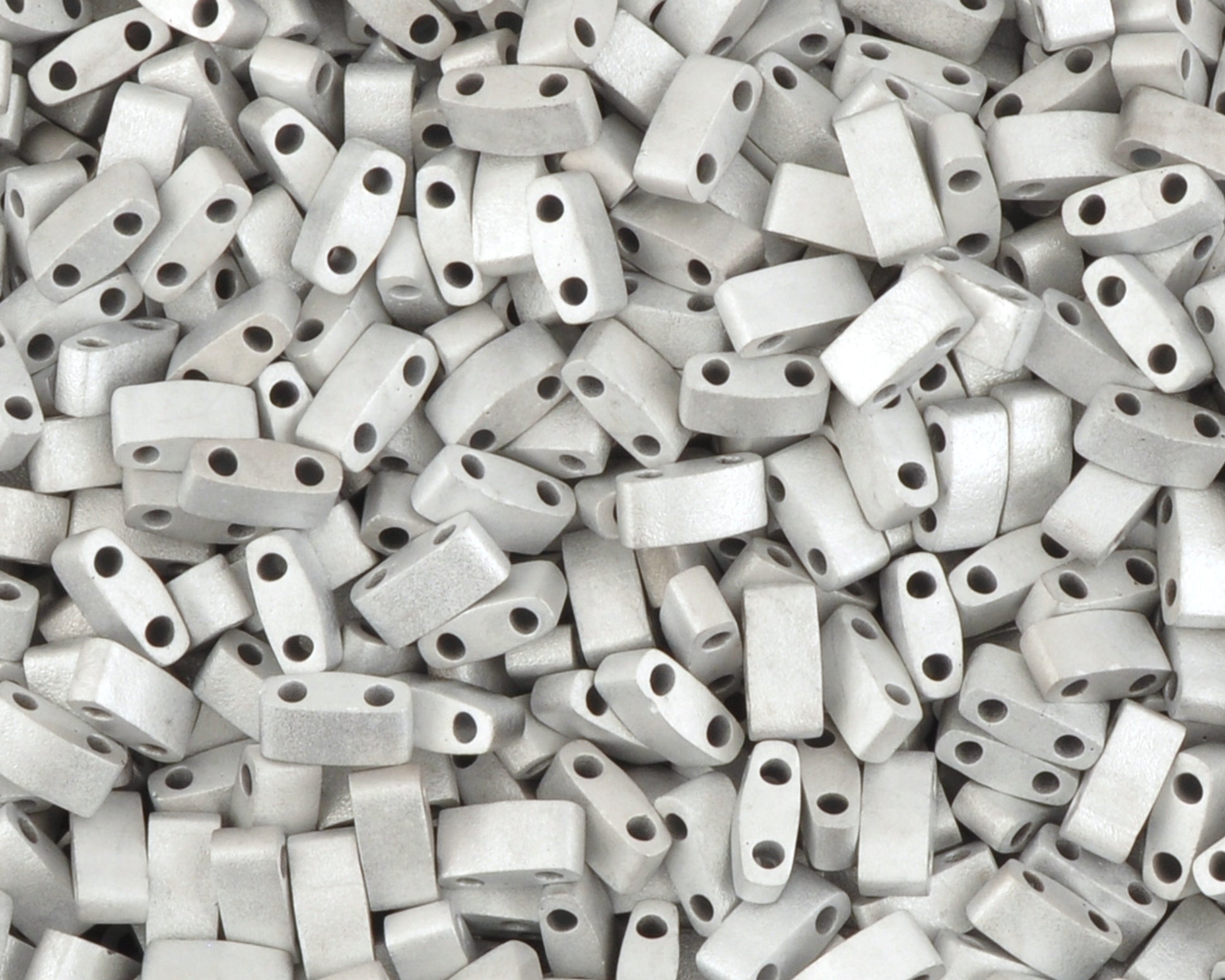 Seed Beads-5mm 1/2 Cut Tila-010 Crystal Labrador Full Matte-Miyuki-7 Grams Tamara Scott Designs
