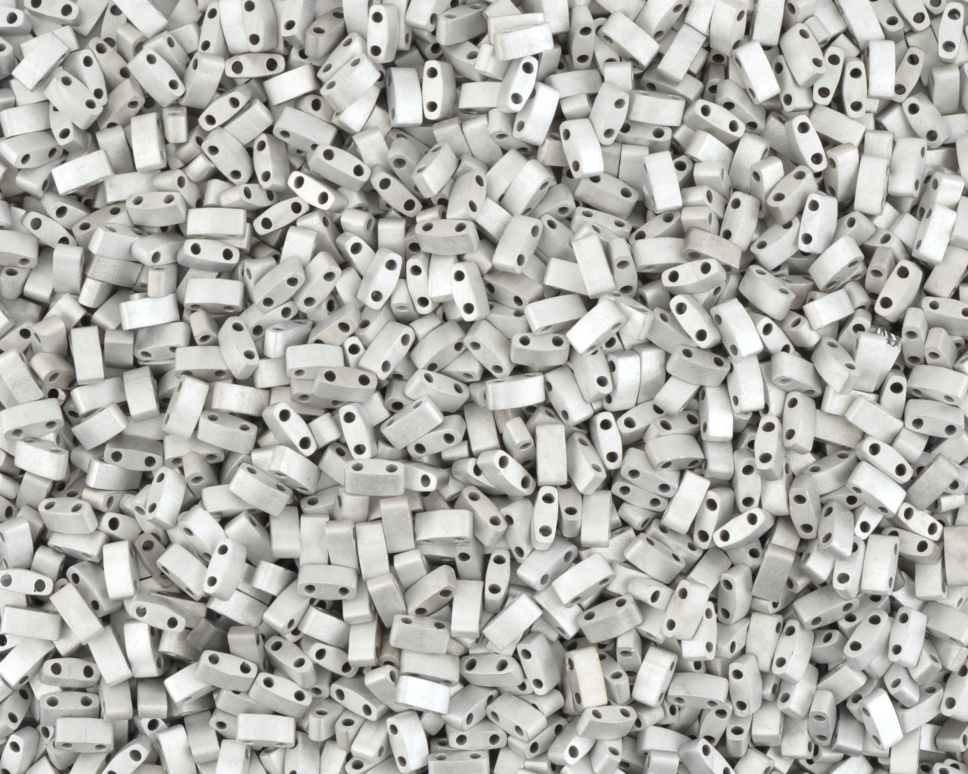 Seed Beads-5mm 1/2 Cut Tila-010 Crystal Labrador Full Matte-Miyuki-7 Grams Tamara Scott Designs