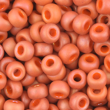 Seed Beads-6/0 Round-4695 Frost Opaque Glaze Rainbow Cardinal-Miyuki-16 Grams Tamara Scott Designs