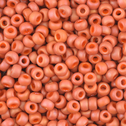 Seed Beads-6/0 Round-4695 Frost Opaque Glaze Rainbow Cardinal-Miyuki-16 Grams Tamara Scott Designs