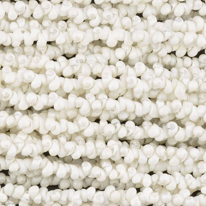 Shell-7mm Mongo-White-36 Inch Strand-Quantity 1