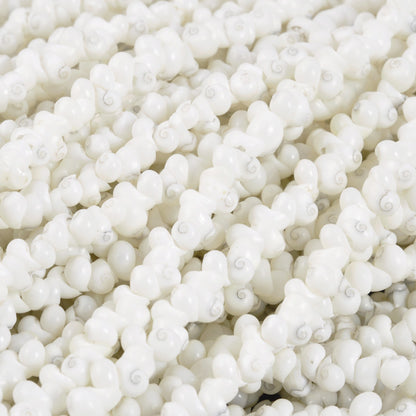 Shell-7mm Mongo-White-36 Inch Strand-Quantity 1