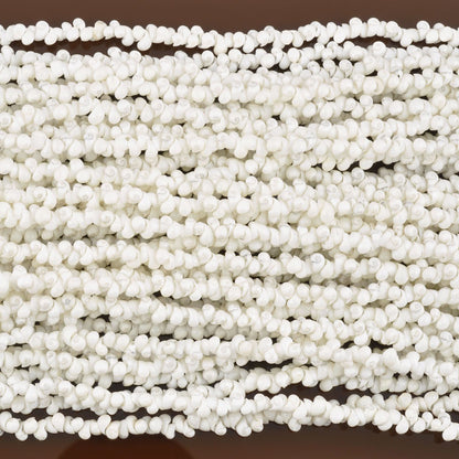 Shell-7mm Mongo-White-36 Inch Strand-Quantity 1
