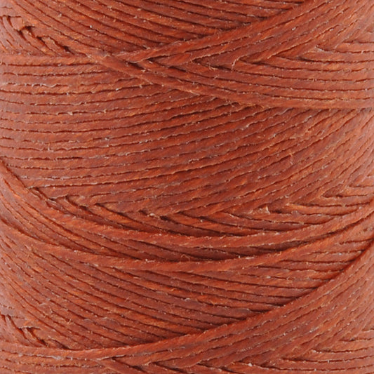 Supplies-2-Ply Waxed Irish Linen-Dark Rust-10 Yards