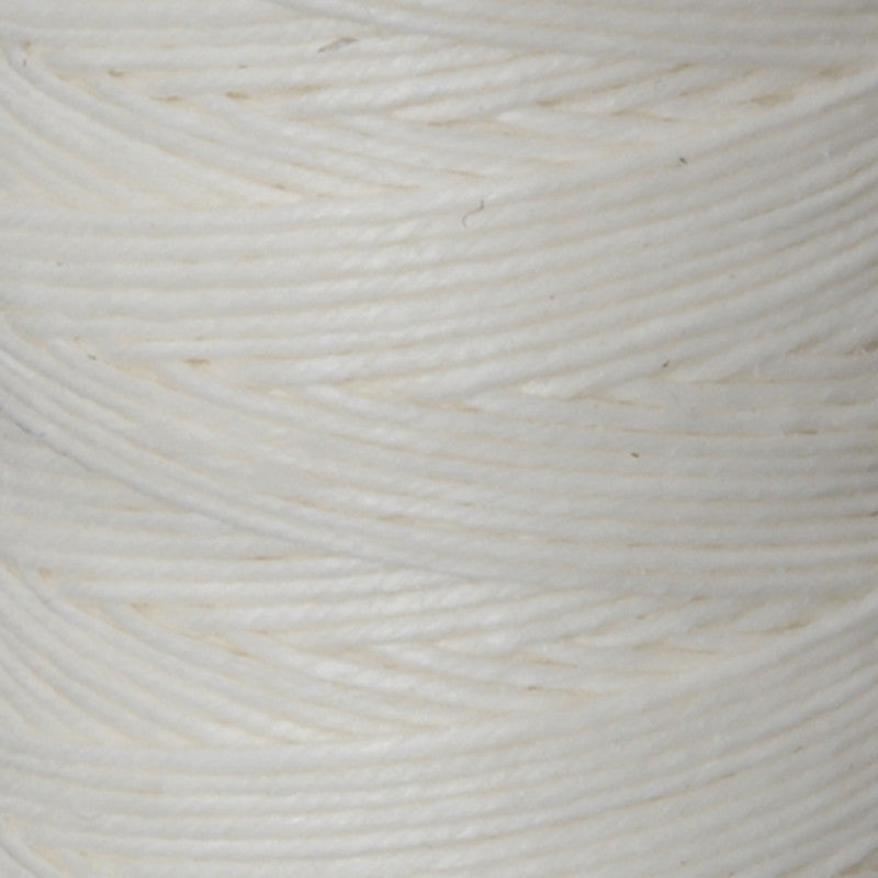 Supplies-2-Ply Waxed Irish Linen-White-10 Yards