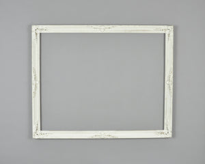 Vintage Art Frame-Large White Shabby Chic Ornate Victorian Style Wall Decor Tamara Scott Designs