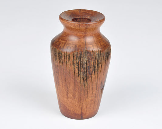 Vintage Hand Turned Rustic Live Edge Wooden Vase-Beautiful Grain and Form-RARE FIND Tamara Scott Designs