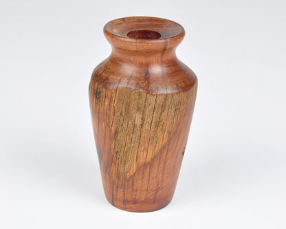 Vintage Hand Turned Rustic Live Edge Wooden Vase-Beautiful Grain and Form-RARE FIND Tamara Scott Designs