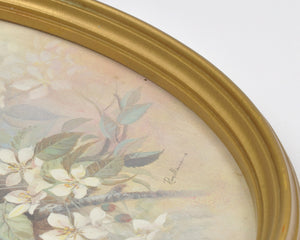Vintage Oval Art Print Framed by Ruane Manning-Chaffinch Finch Bird Illustrations-Signed Print-Ornate Victorian-Style Wall Decor-RARE FIND Tamara Scott Designs