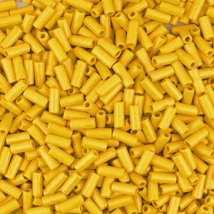 Ceramic Beads Wholesale-8x4mm Tube-Indian Yellow