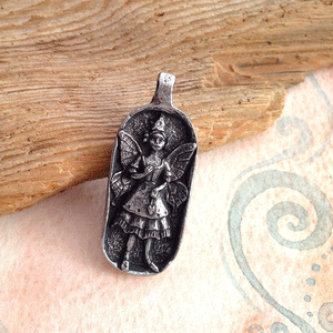 Green Girl Studios-18x43mm Pewter Pendant-Thousand Wishes Fairy