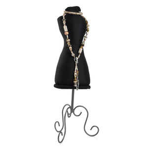 Bead Kits-Lovely Bones-Lariat Style Necklace-Stone Pink-Quantity 1