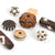 Bead Mix-8-24mm Carved No. 3-Variety-Quantity 8 Beads