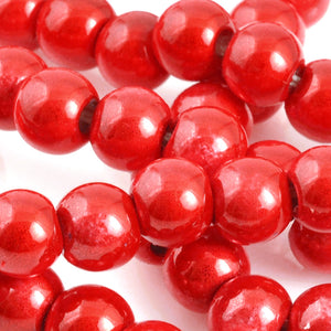 Beads-6mm Japanese Miracle Beads-Round-Cherry-Quantity 1