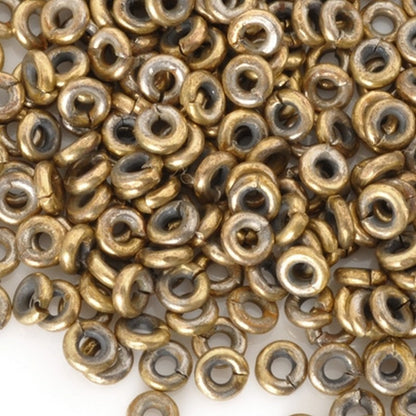 Brass-4mm Hishi Spacer Bead-Bronze-15 Inch Strand