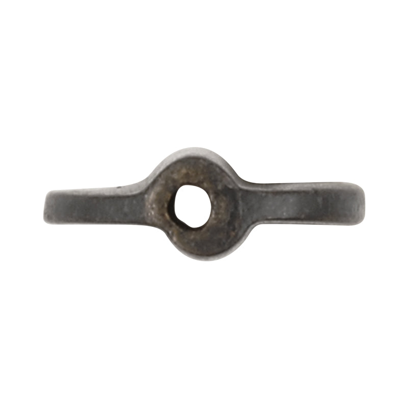 Brass Beads-11mm Flat Round Bead-Matte Black-Quantity 2 Beads
