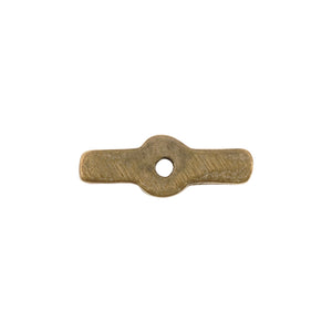 Brass Beads-18x32mm Flat Spiral Baule Focal-Bronze-Quantity 1