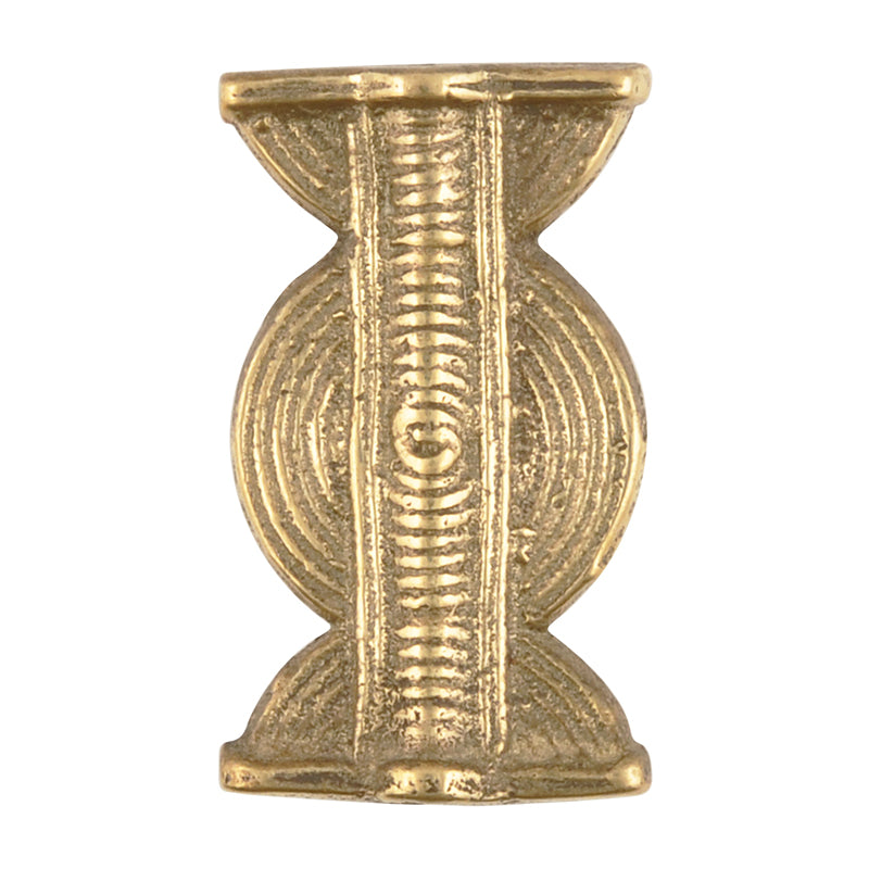 Brass Beads-18x32mm Flat Spiral Baule Focal-Bronze-Quantity 1