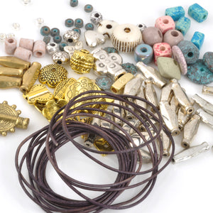 Bead Kits-Brass Butterfly-Single Necklace Kit-Silver-Quantity 1 Tamara Scott Designs