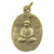 Brass Pendant-20x25mm Oval Buddha Amulet