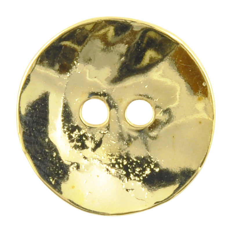 Button-16mm Cornflake Casting-Brass