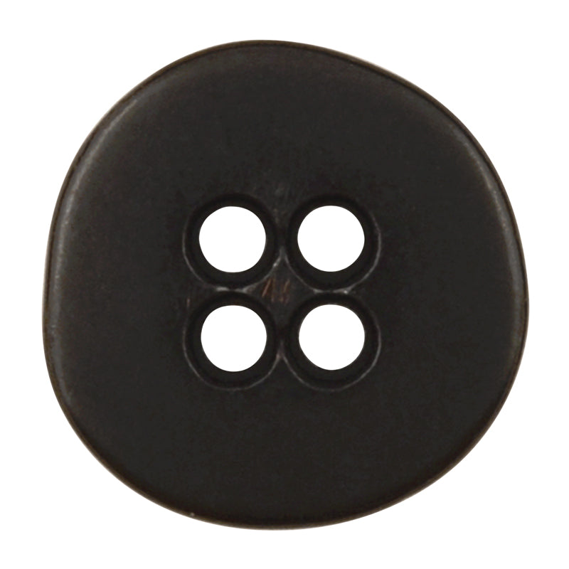 Button-16mm-Four Hole-Silverton Black Silver-Quantity 2