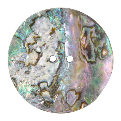 Button-39mm Iridescent Pāua Shell-Quantity 1