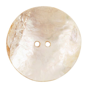 Button-39mm Iridescent Paua Shell-White-Quantity 1
