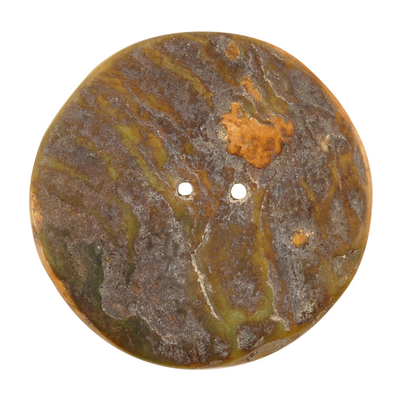 Button-40mm Mother of Pearl Shell-Vintage-No. 3-Quantity 1