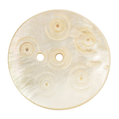Button-43mm Mother of Pearl Shell-Vintage-No. 2-Quantity 1