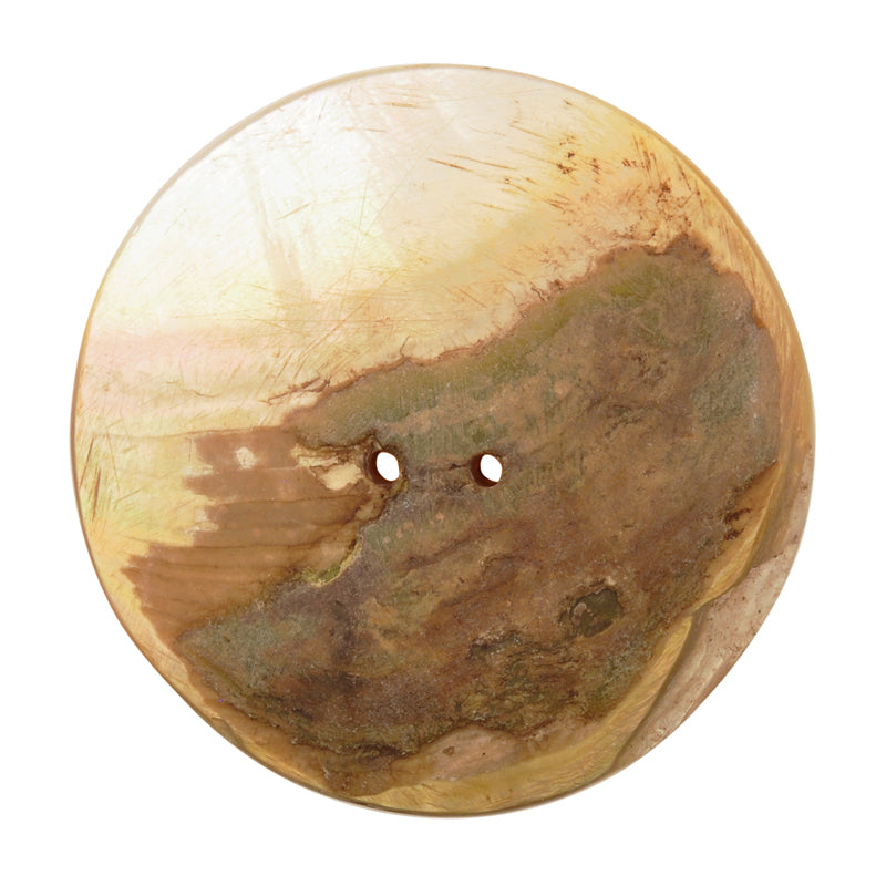 Button-45mm Mother of Pearl Shell-Vintage-No. 6-Quantity 1