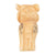 Carved Beads-15x30mm Carved Barn Owl-Bone-Off White-Quantity 1