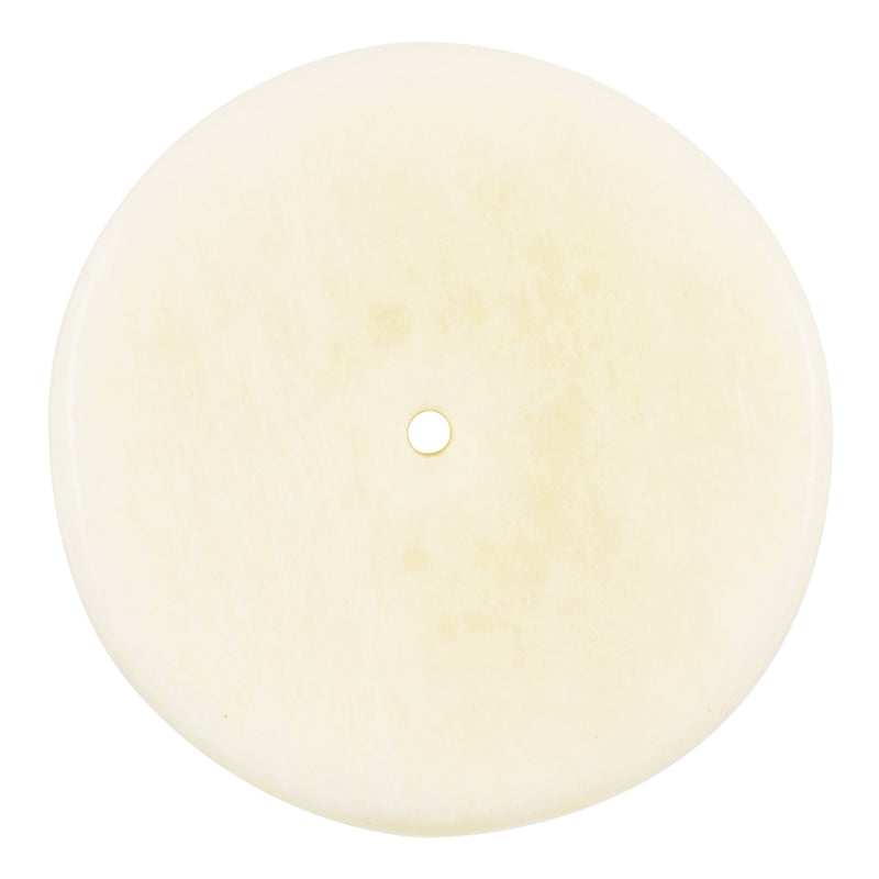 Carved-35mm Flat Disc Bead-Off White-Quantity 1