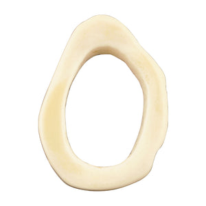 Carved Beads-30mm Abstract Ring-Off White-Quantity 1