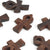 Carved Charms-16x26mm Egyptian Cross-Horn-Dark Brown-Quantity 1