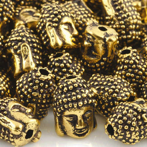 Casting-10x12mm Buddha-Antique Gold