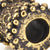 Casting-11x10mm Granular Rim Faceted Tube Bead-Antique Gold