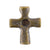 Casting-14x17mm Cross Charm-Antique Bronze