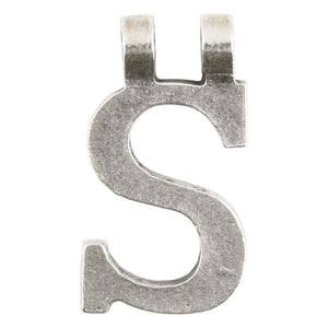 Casting-14x28mm Letter "S"-Antique Silver