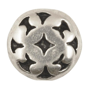 Casting-15mm Diamond Pattern-Antique Silver-Quantity 1